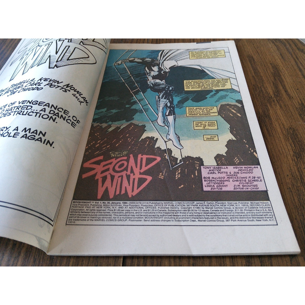 Moon Knight #35 January 1984 Marvel Comics - Picture 3 of 5